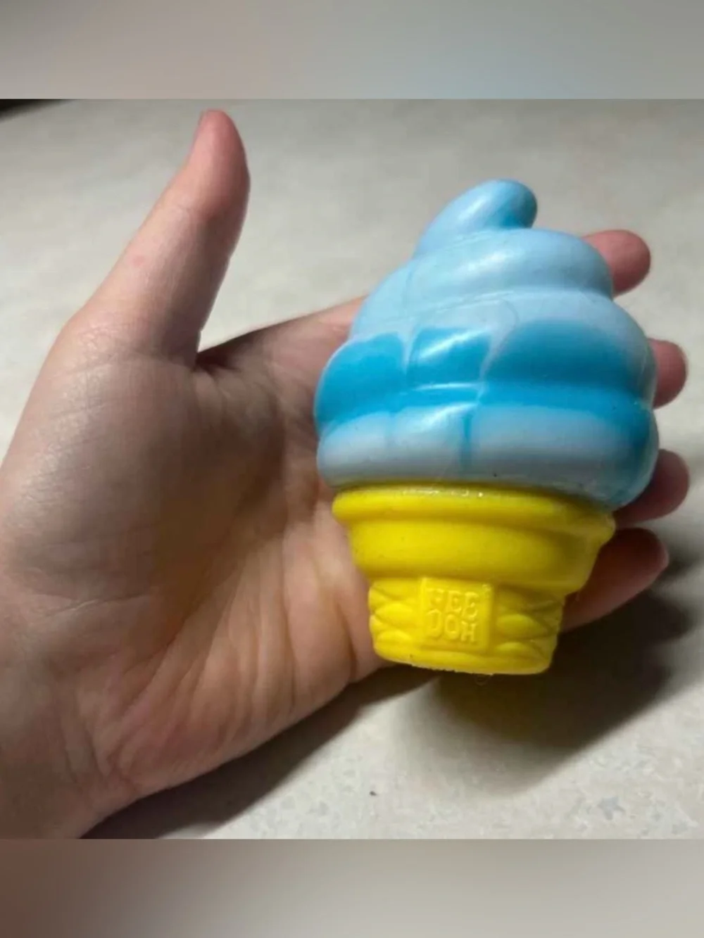 SCHYLLING NEEDOH Blue Nice Cream Cone Squishy Toy TRENDING EVERYWHERE New In Box